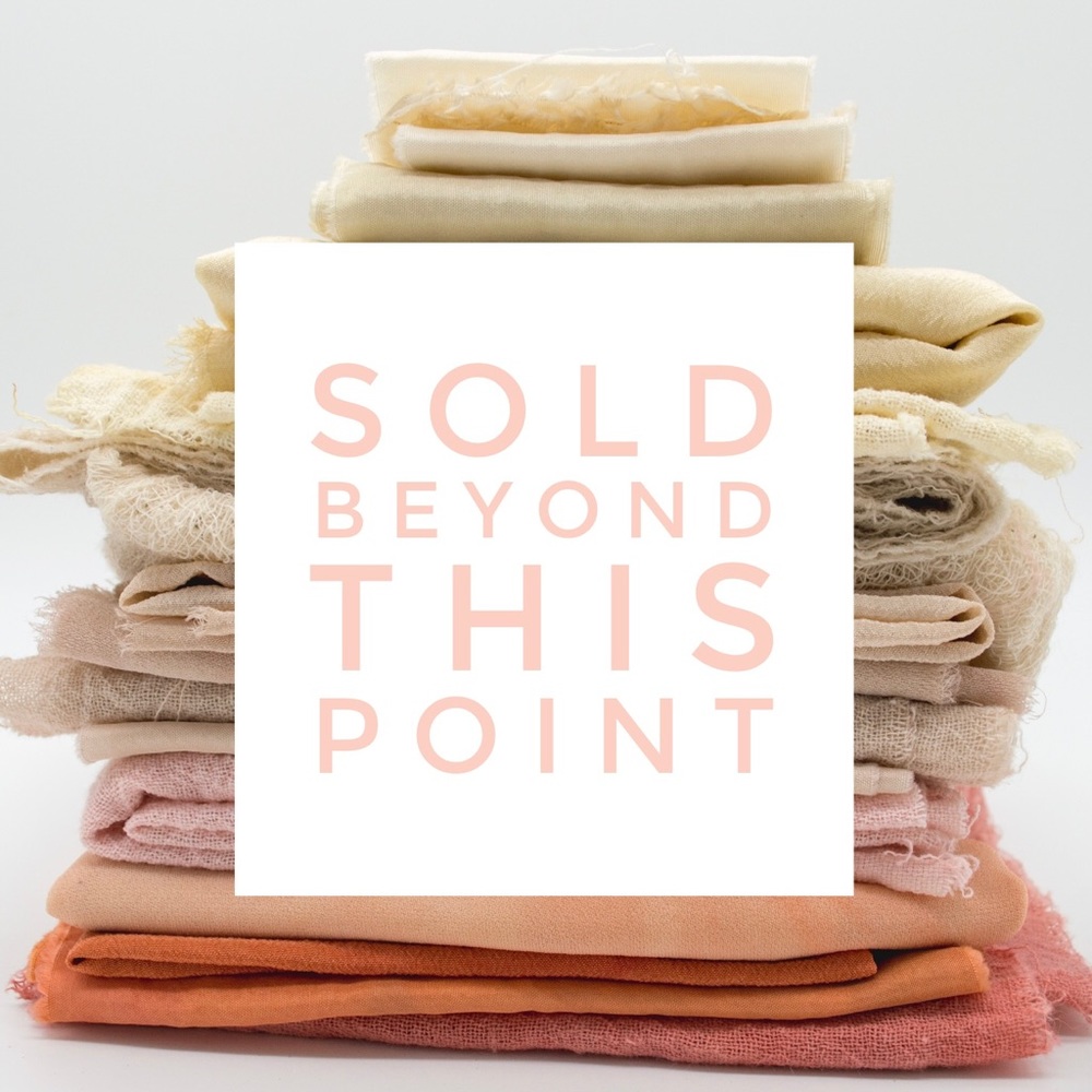 SOLD BEYOND THIS POINT 🤍